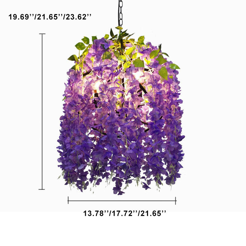 Floral Hanging Vine Chandelier Pendant Light
