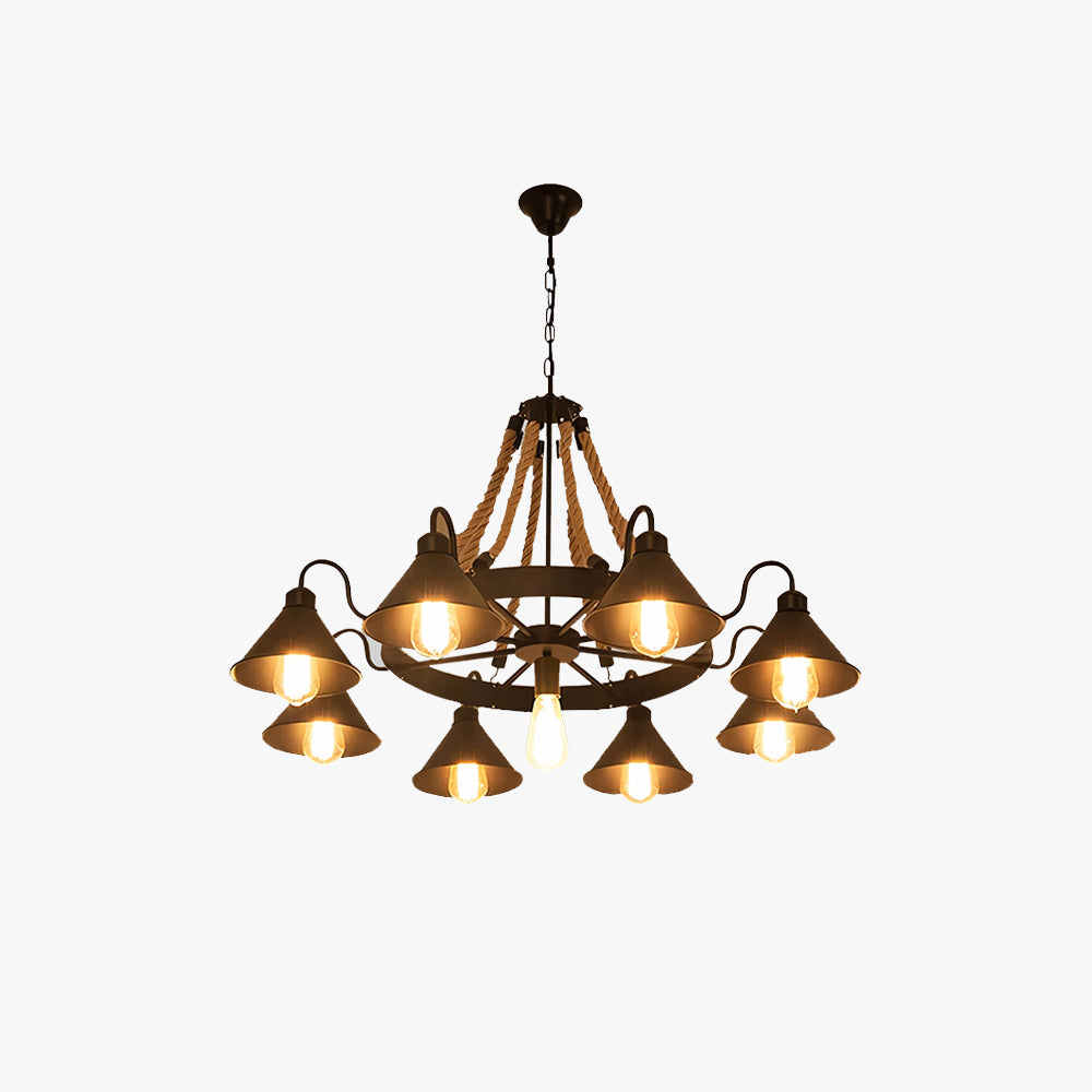 Industrial Metal Chandelier