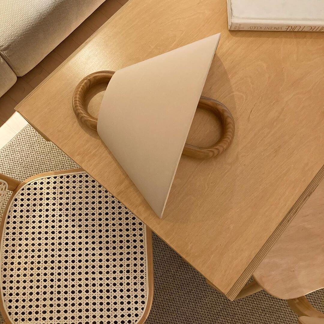 Wood Frame Fabric Shade Wall Lamp