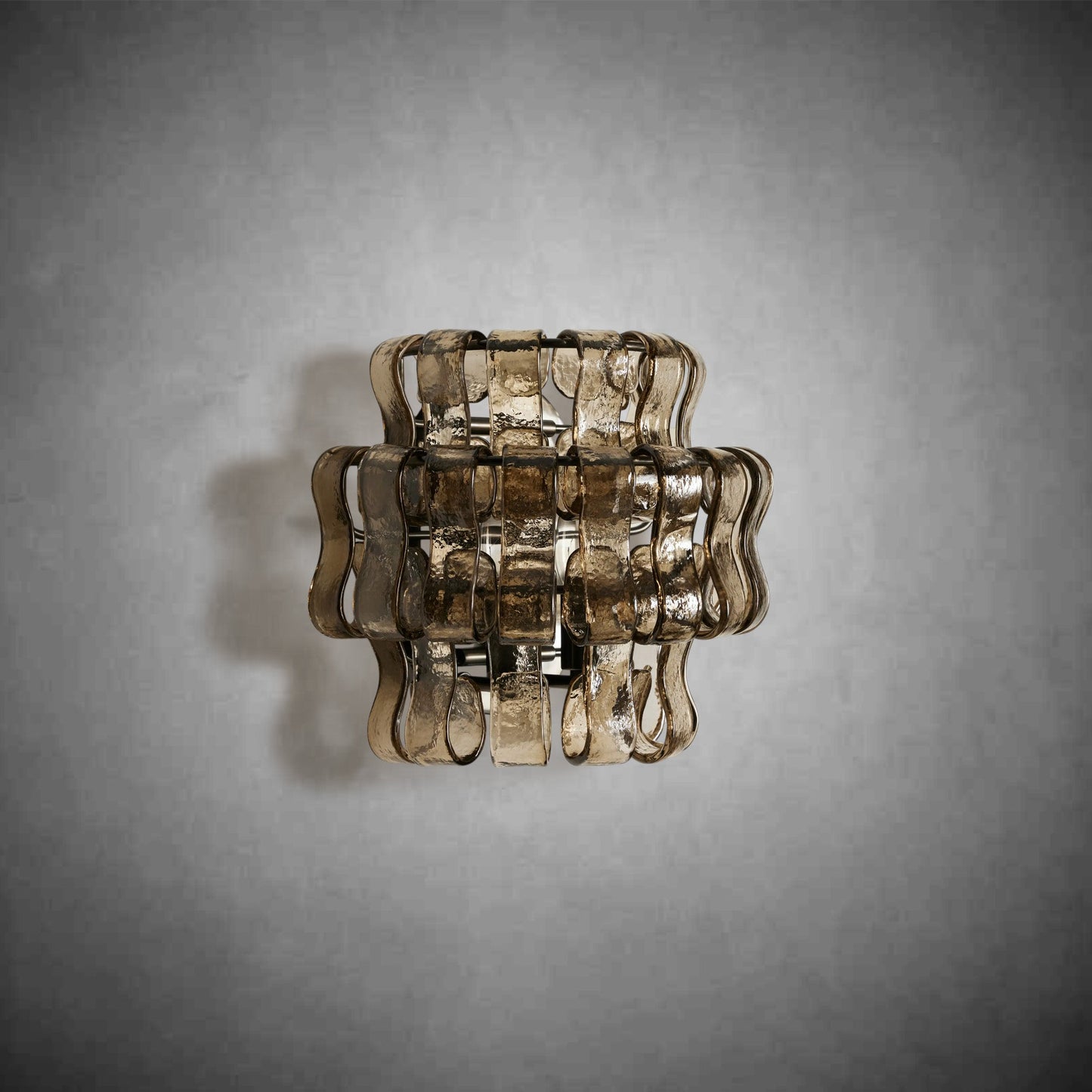 Textured Glass Wall Sconce