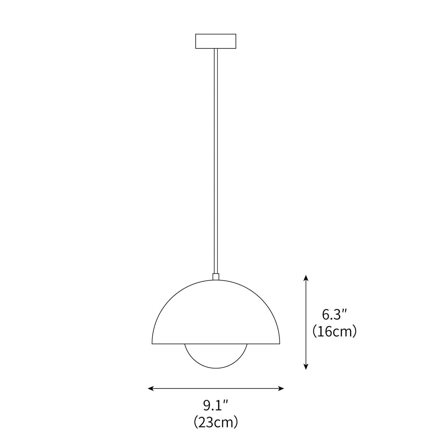 Solara Dome Pendant Light