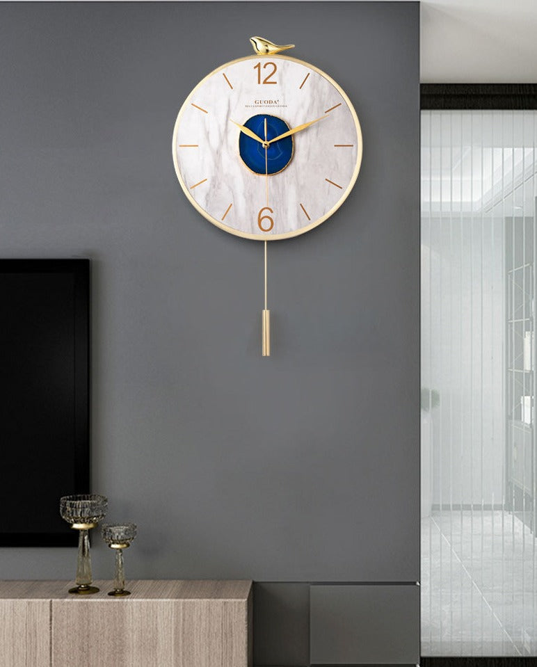 Wall Clock with Pendulum
