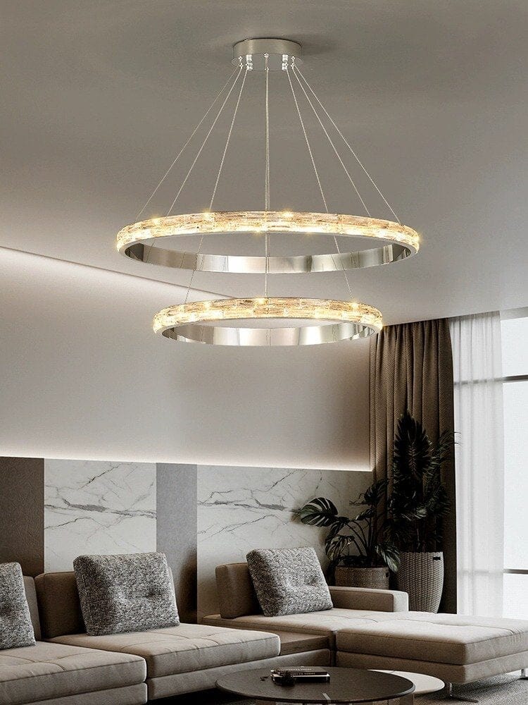 Crystal Spiral LED Chandelier