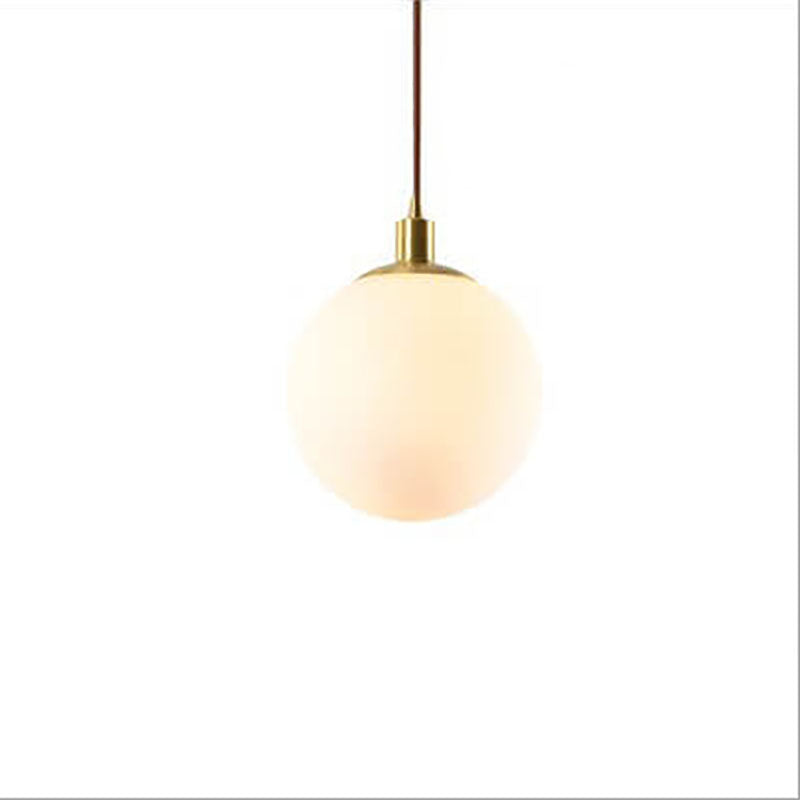Minimalist Frosted Globe Pendant Light