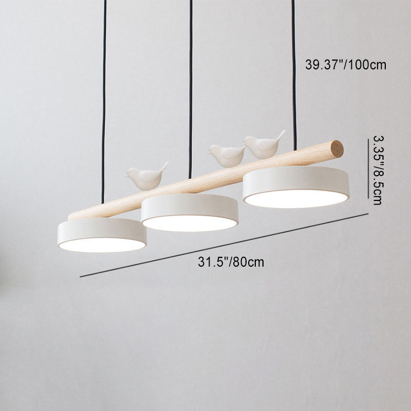 Nordic Wooden Bird LED Pendant Light