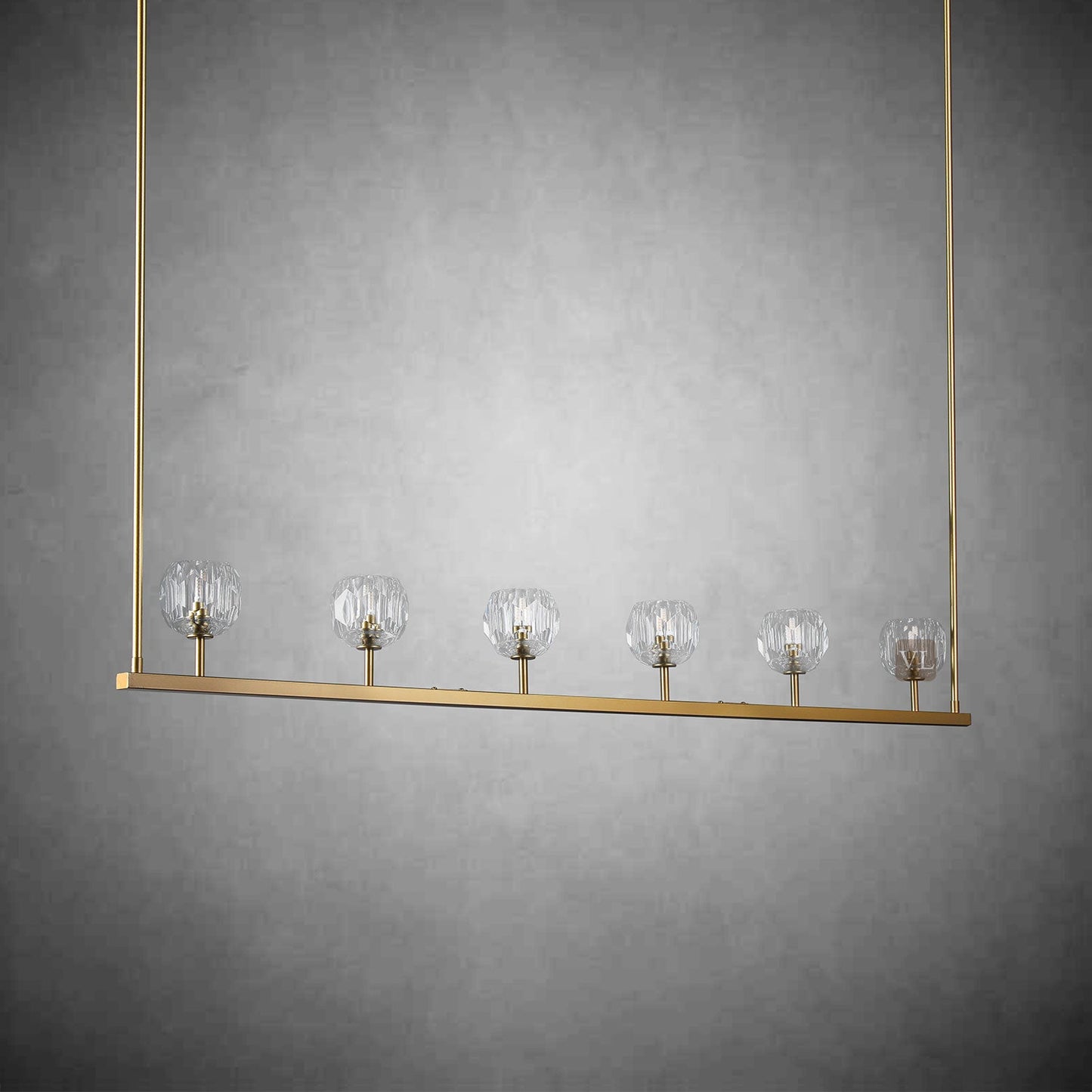Crystal Ball Linear Chandelier