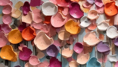 Textured Petal Canvas Painting