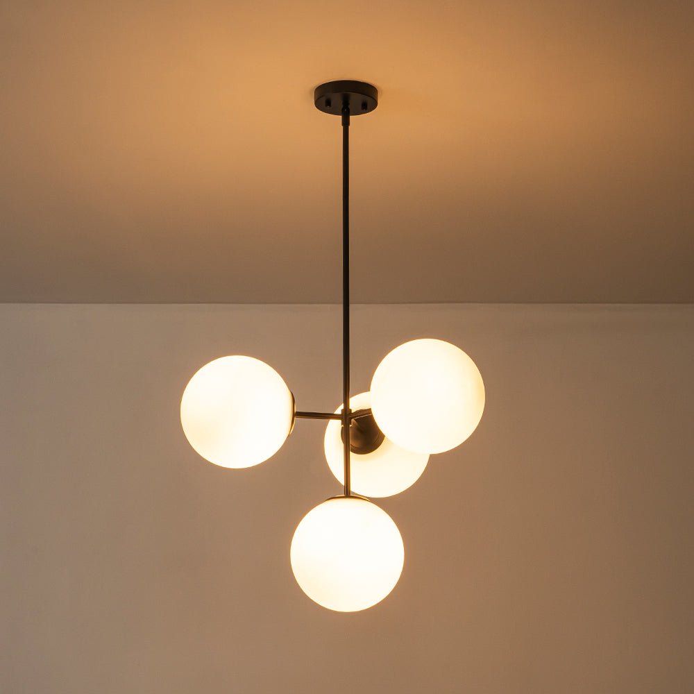 Opal Globe Sputnik Chandelier