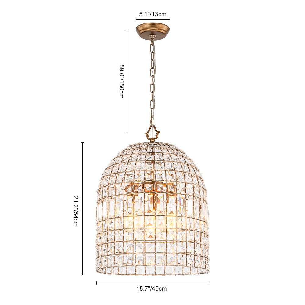 Crystal Cage Chandelier