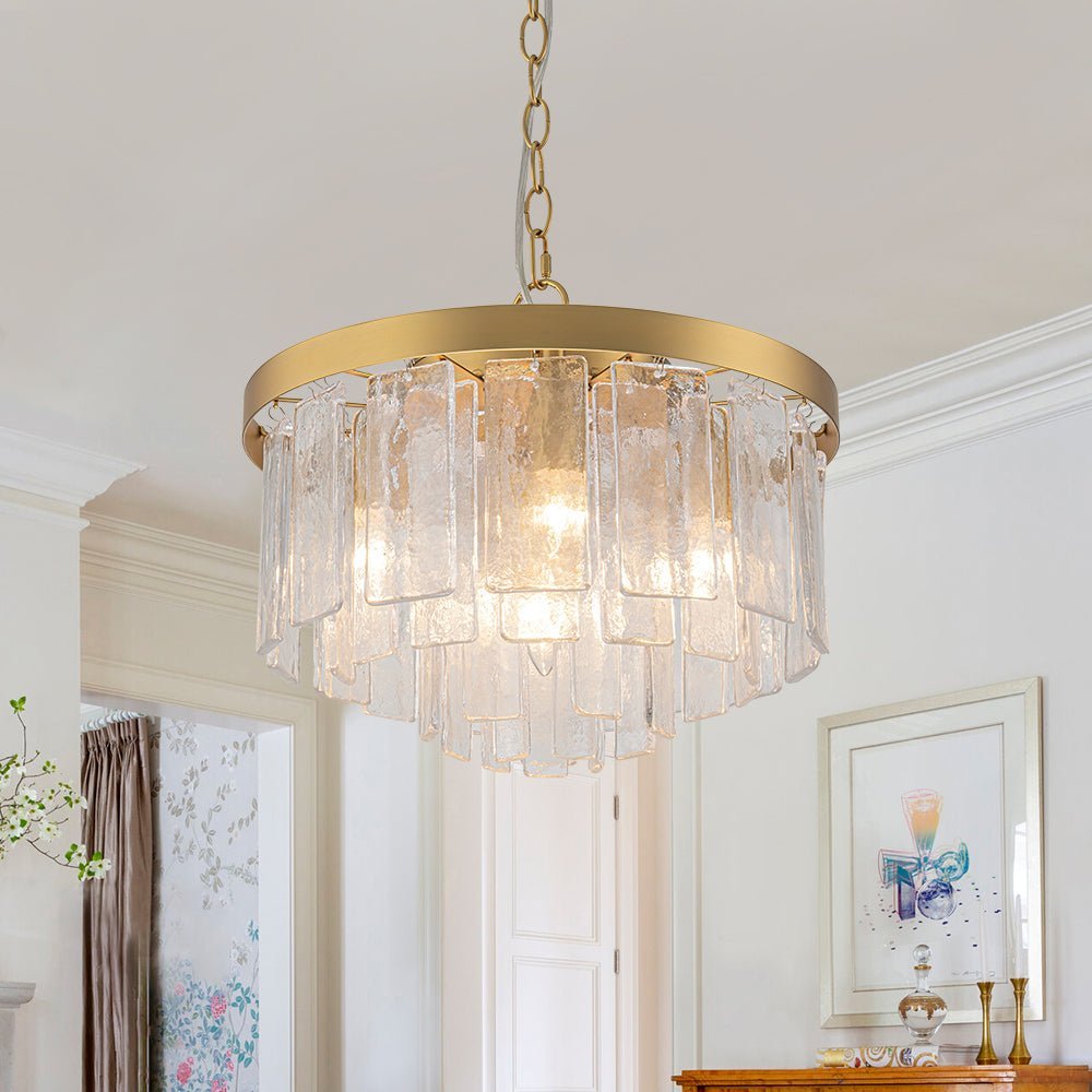 Tiered Water Glass Chandelier