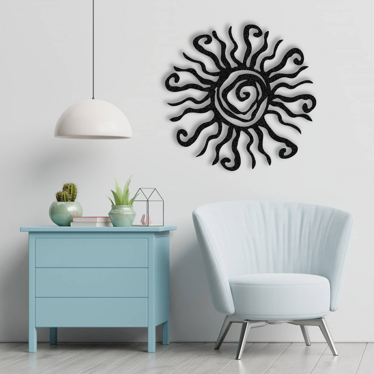 Metal Sun Wall Art