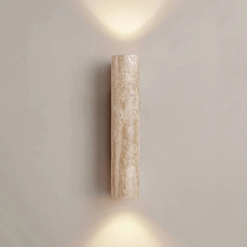 Auremi Taupe Marble Wall Sconce