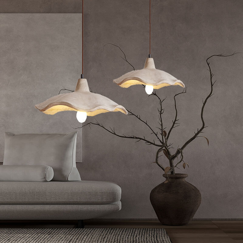 Modern Wavy Ceramic Triple Pendant Light