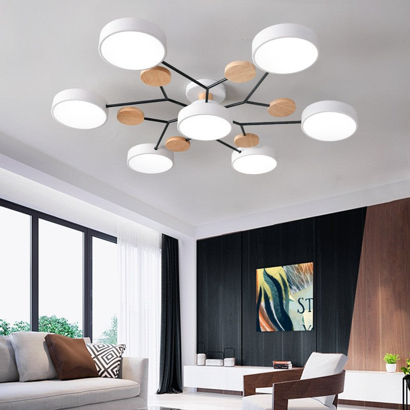 Modern Multi-Disc Branch LED Ceiling Light