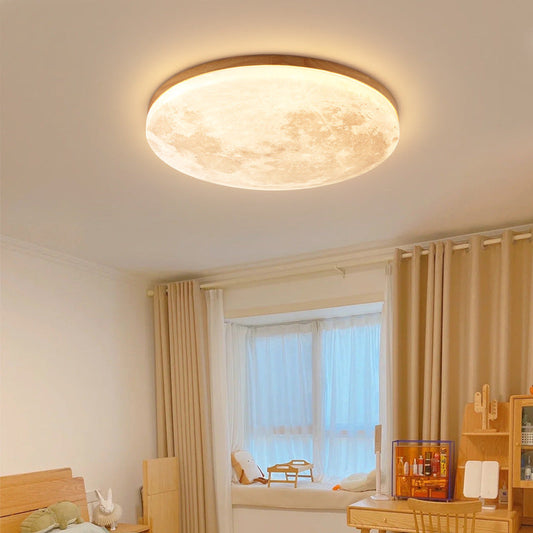 Nordic Minimalist Moon LED Flush Mount Ceiling Light