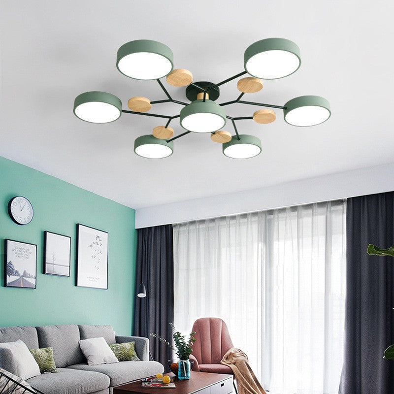 Modern Multi-Disc Branch LED Ceiling Light