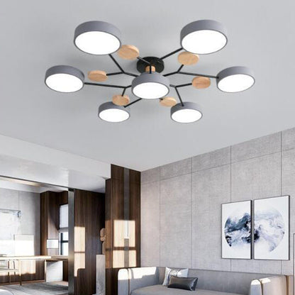 Modern Scandinavian Multi-Branch LED Ceiling Light