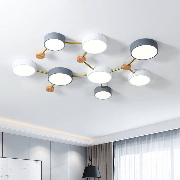 Modern Nordic Multi-Head LED Ceiling Light