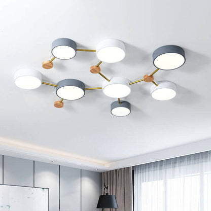 Modern Nordic Multi-Head LED Ceiling Light