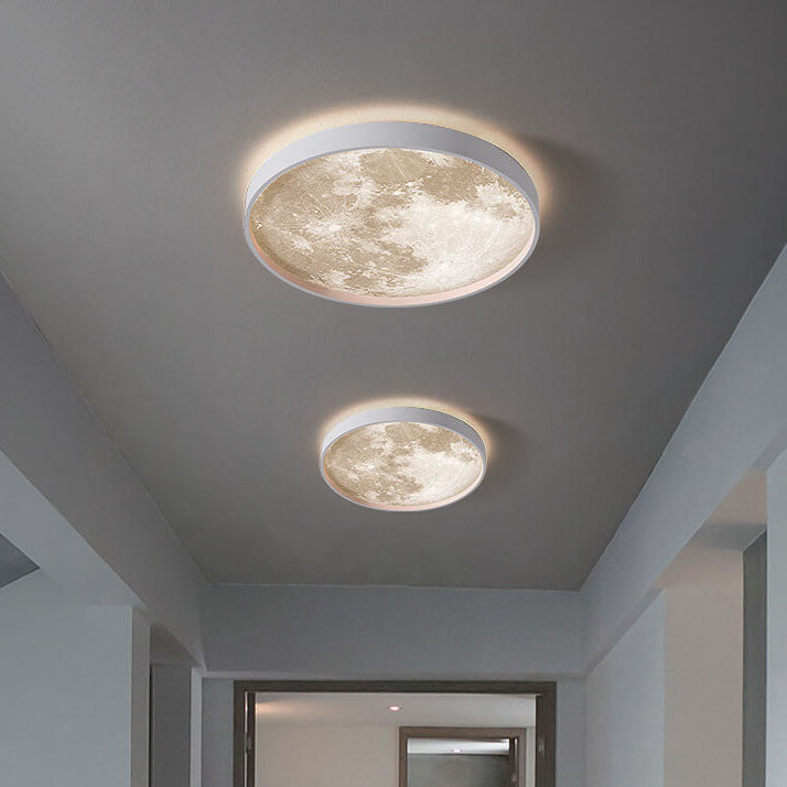 Modern Moon Glow LED Ceiling Light