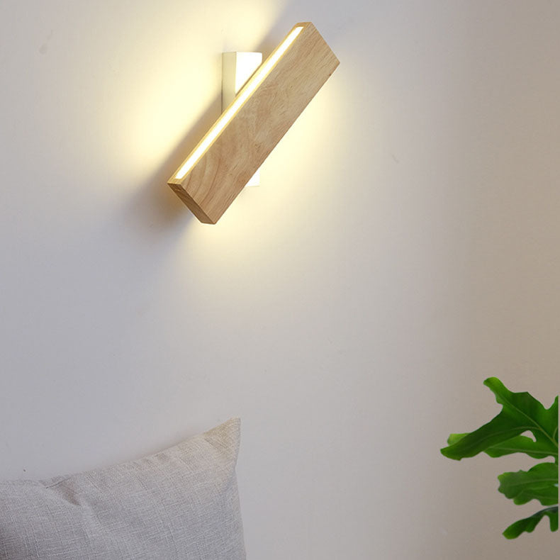 Rotatable Wooden LED Wall Light