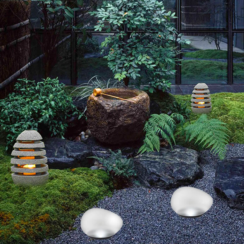 Solar LED Pebble Landscape Light