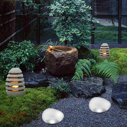 Solar LED Pebble Landscape Light
