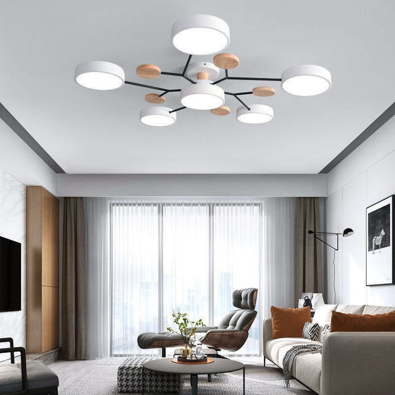 Modern Multi-Disc Branch LED Ceiling Light