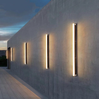 Modern Solar LED Outdoor Wall Light Bar