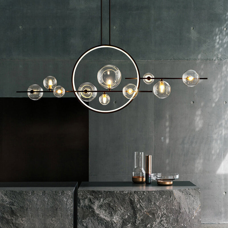 Modern Orb Ring LED Pendant Chandelier