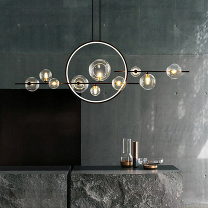 Modern Orb Ring LED Pendant Chandelier