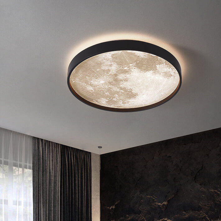 Modern Moon Glow LED Ceiling Light