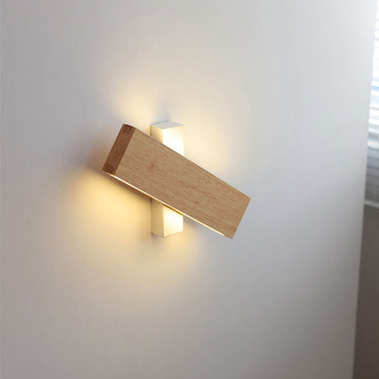 Rotatable Wooden LED Wall Light