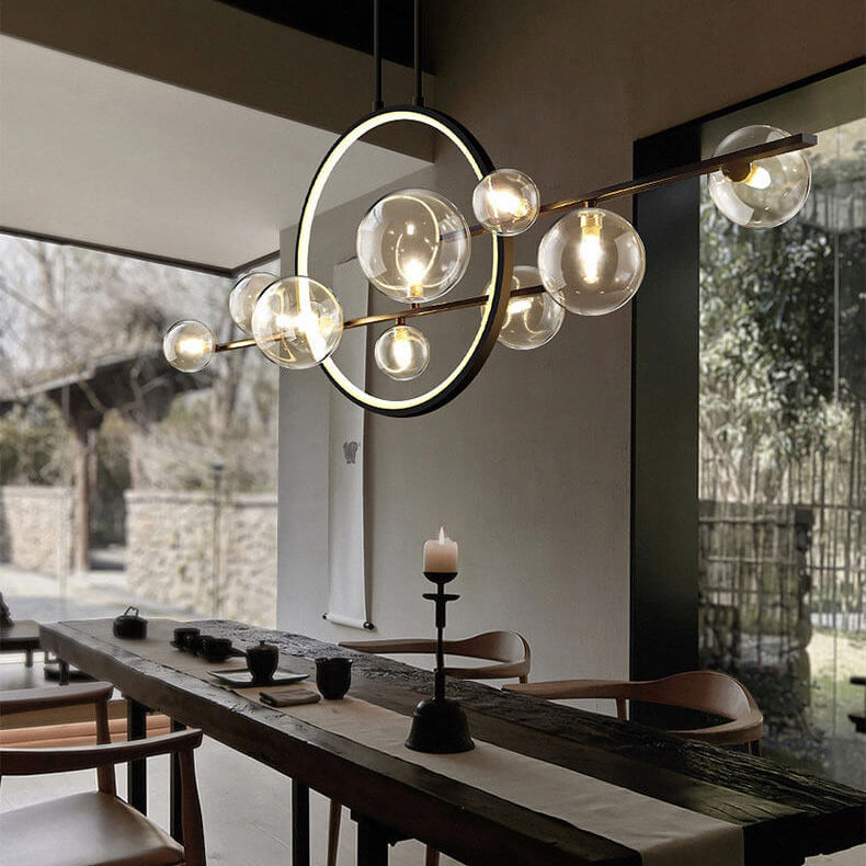 Modern Orb Ring LED Pendant Chandelier