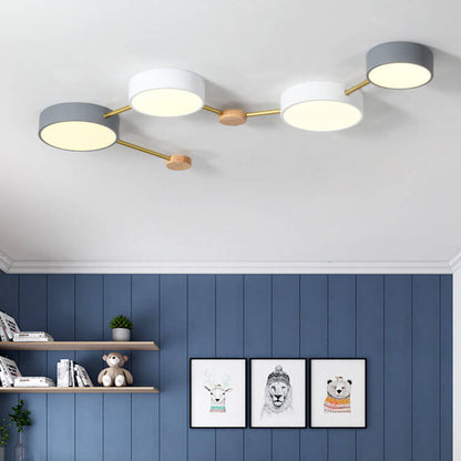 Modern Nordic Multi-Head LED Ceiling Light