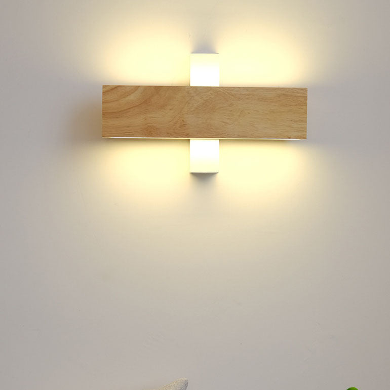 Rotatable Wooden LED Wall Light
