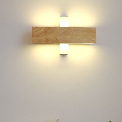 Rotatable Wooden LED Wall Light