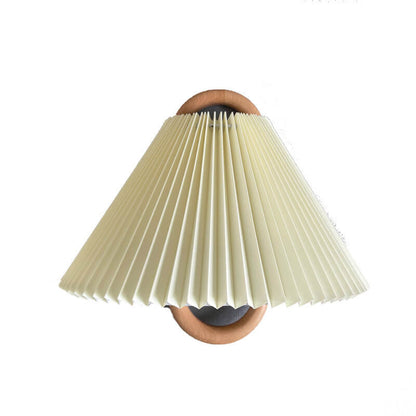 Wood Frame Fabric Shade Wall Lamp
