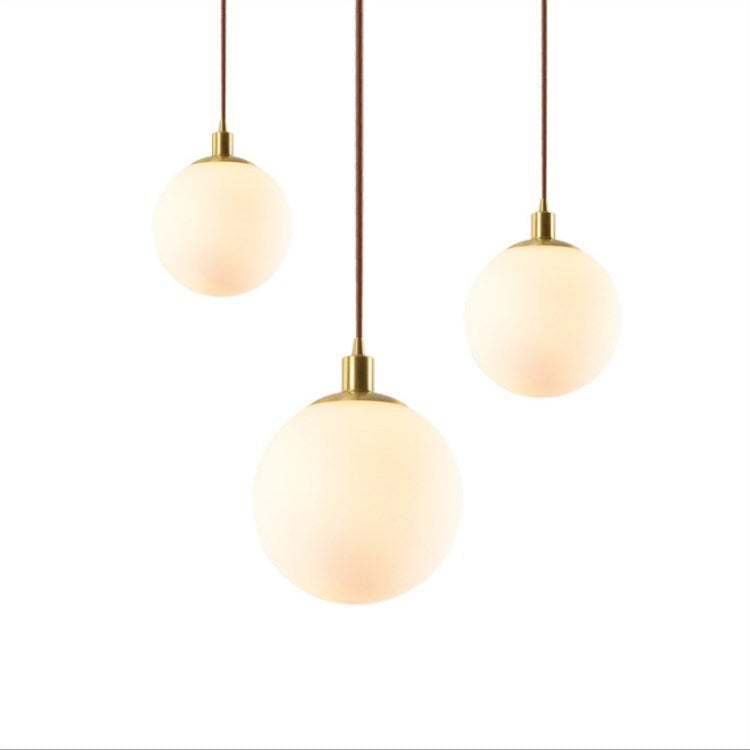 Minimalist Frosted Globe Pendant Light