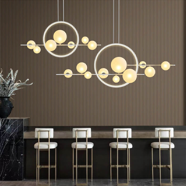 Modern Orb Ring LED Pendant Chandelier