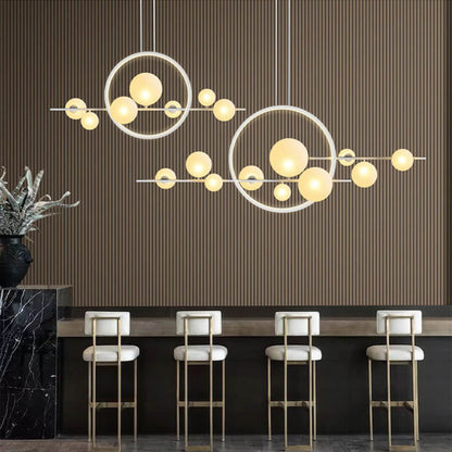 Modern Orb Ring LED Pendant Chandelier