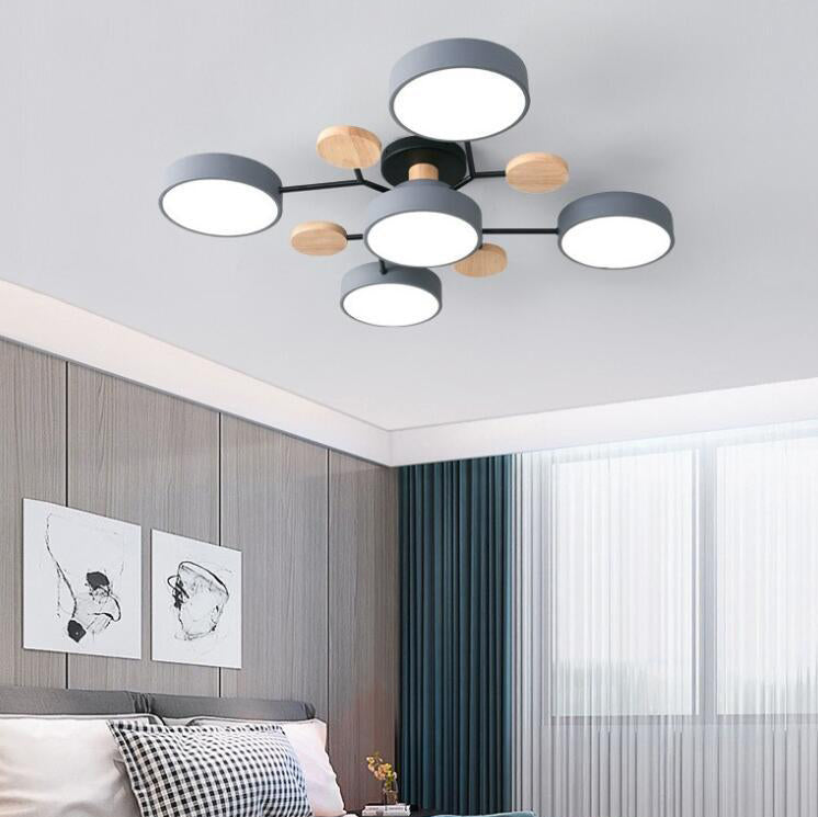 Modern Multi-Disc Branch LED Ceiling Light