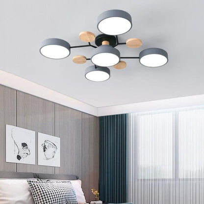 Modern Multi-Disc Branch LED Ceiling Light
