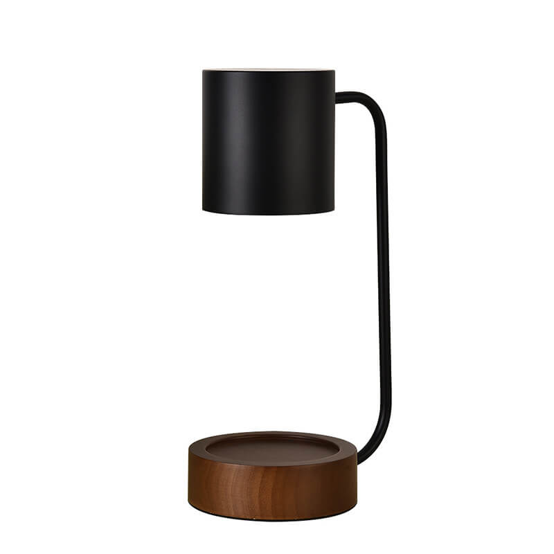 Japanese Minimalist Wood Base Table Lamp with Dimming Function