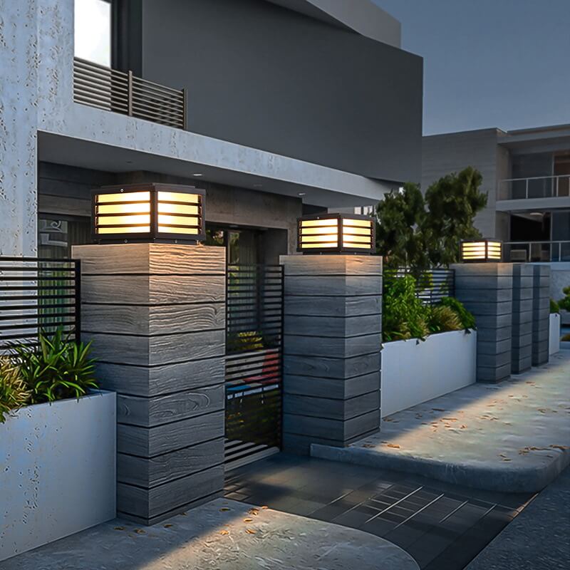 Solar LED Outdoor Fence Post Light