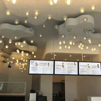 Luxury Multi-Drop Crystal Globe Staircase Chandelier