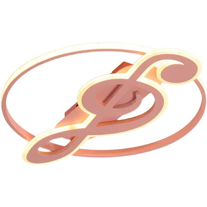 Music Note LED Flush Mount Ceiling Light