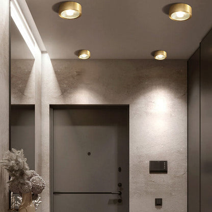 Modern Gold Round LED Ceiling Light