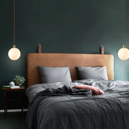 Minimalist Frosted Globe Pendant Light