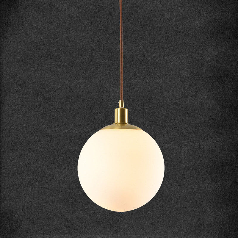 Minimalist Frosted Globe Pendant Light